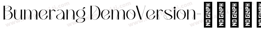 Bumerang DemoVersion字体转换